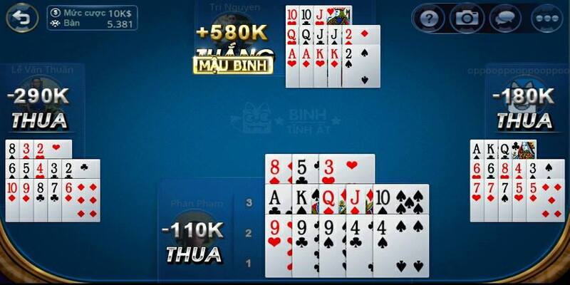 Mậu binh là tựa game bài được săn đón nhiều bởi người chơi Việt