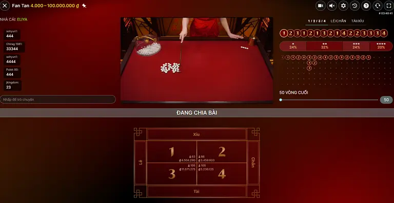 Trải nghiệm chơi Fantan live Win79 chắc chắn sẽ là điều đáng mừng ngay cả với người mới bắt đầu