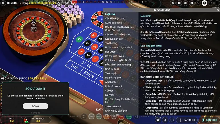 Luật chơi Roulette live mà người mới chơi Win79 nên nắm rõ